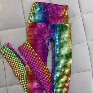 KDeer barely worn rainbow disco leggings